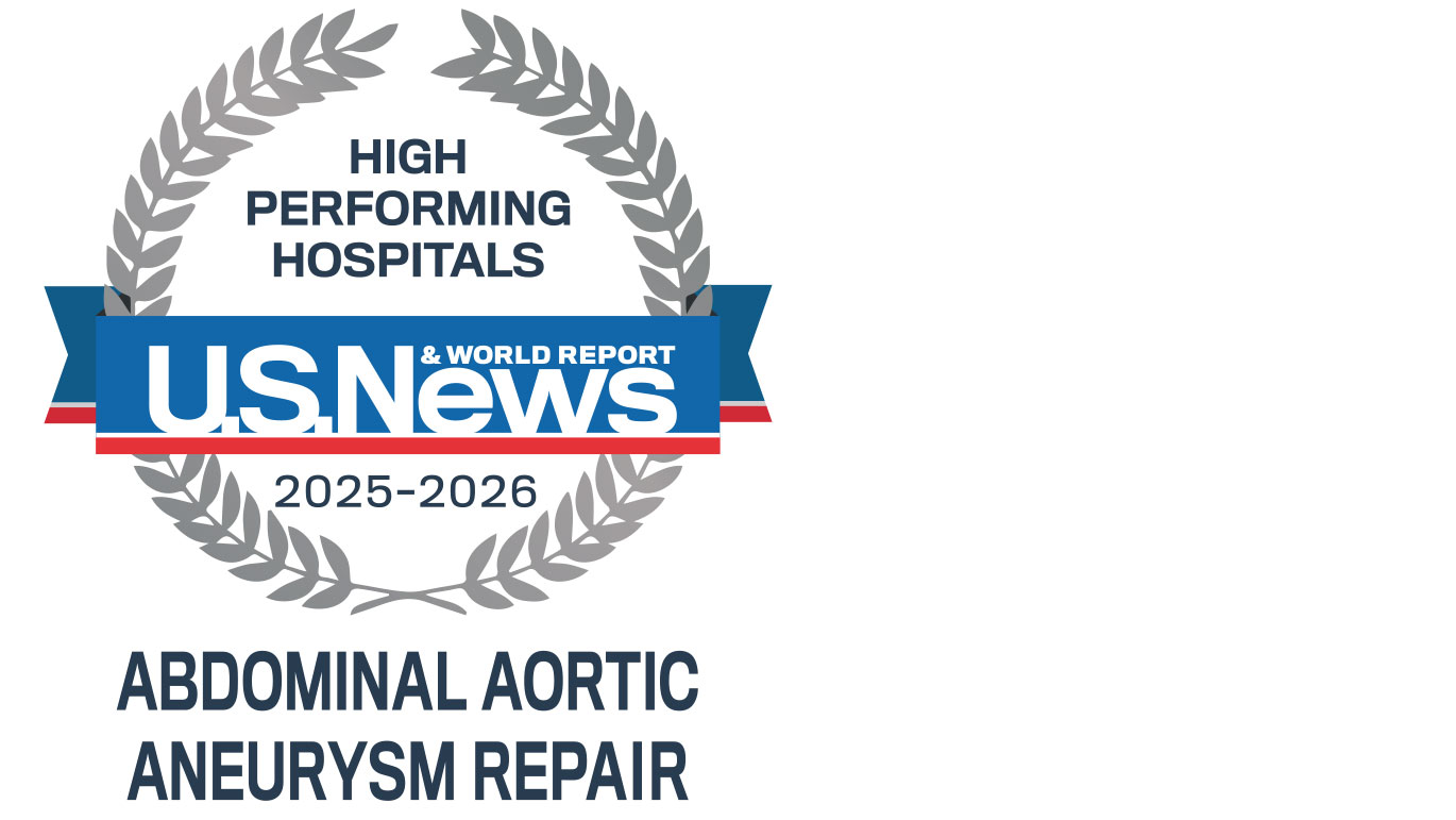 U.S. News & World Report High Performing Hospitals for abdominal aortic aneurysm repair