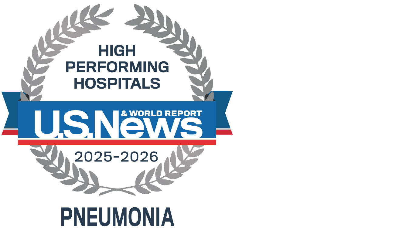 U.S. News & World Report High Performing Hospitals for pneumonia