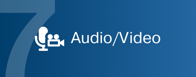 Video Visit Steps 7 - Audio/video