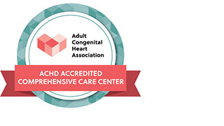 ACHD Accredited Comprehensive Care Center by the Adult Congenital Heart Association