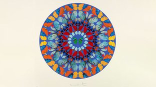 Abstract butterfly kaleidoscope art