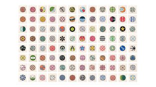 Woodblock print abstract art