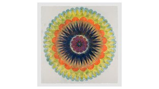 Abstract flower painting