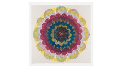 Abstract flower painting