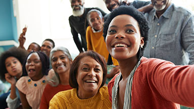 extended family selfie